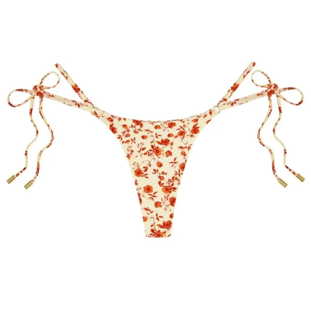 MONDAY Swimwear Hanalei Bikini Bottom in Sunrise Floral